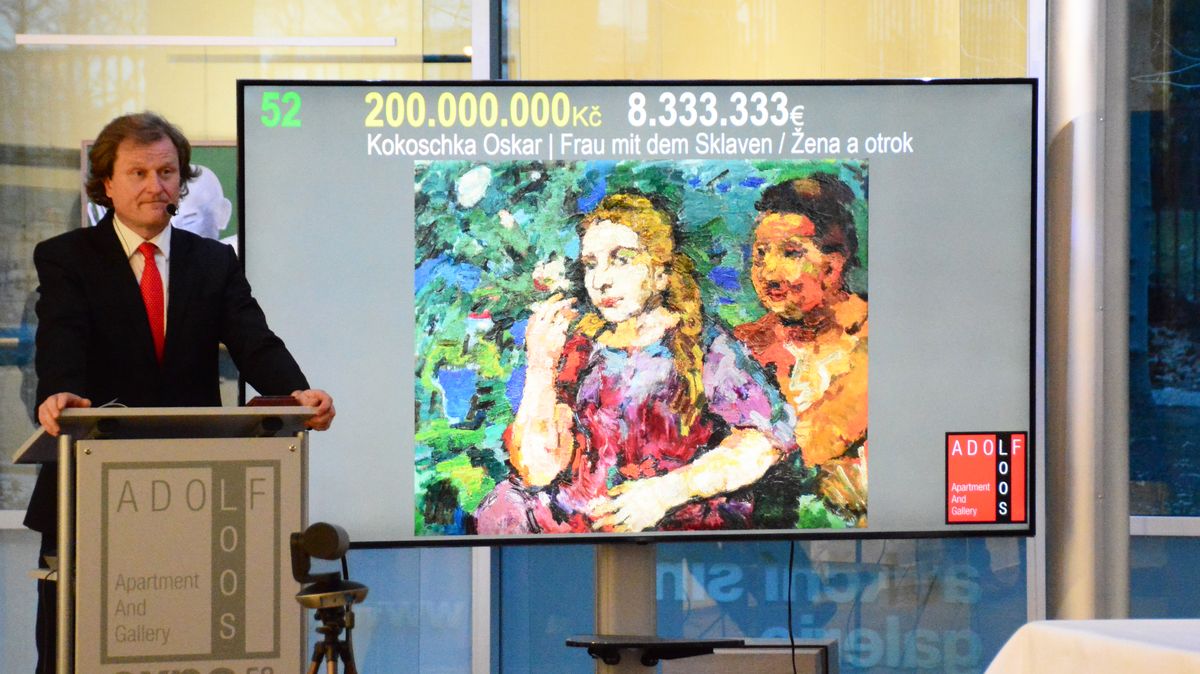 Rekordní prodej Kokoschkova obrazu zhatili hackeři a novinový článek